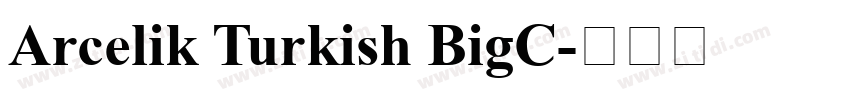 Arcelik Turkish BigC字体转换